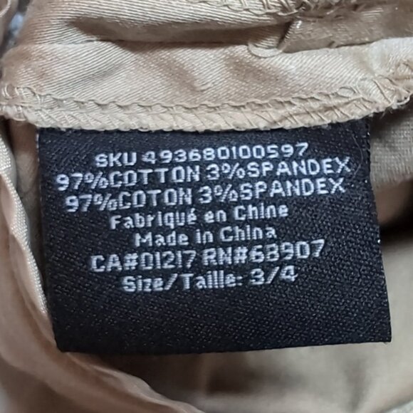 Le Chateau Khaki Pencil Skirt Button Slit Pockets Stretch Vintage Y2K Neutral - Picture 10 of 12
